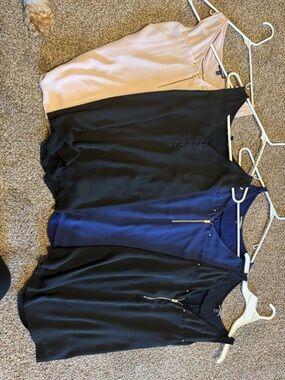 Express lot of sleeveless blouses